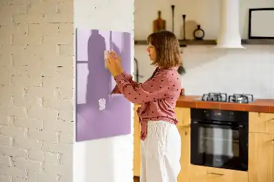 Tablă magnetică de scris culoare liliachie