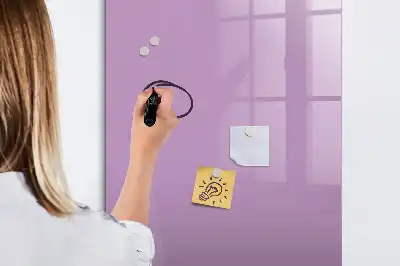 Tablă magnetică de scris culoare liliachie