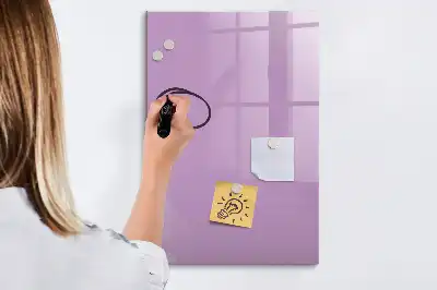 Tablă magnetică de scris culoare liliachie