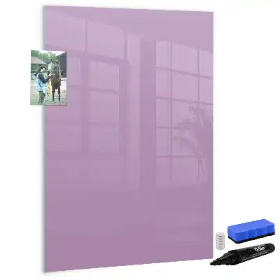 Tablă magnetică de scris culoare liliachie