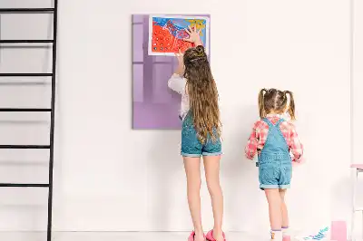 Tablă magnetică de scris culoare liliachie