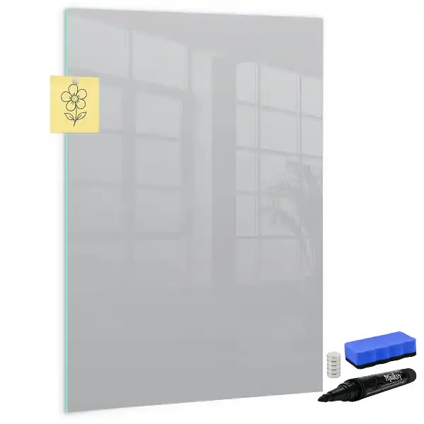 Tablă cu marker culoare gri deschis