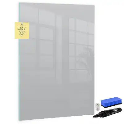 Tablă cu marker culoare gri deschis