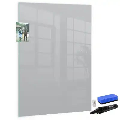 Tablă cu marker culoare gri deschis