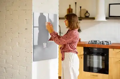 Tablă cu marker culoare gri deschis