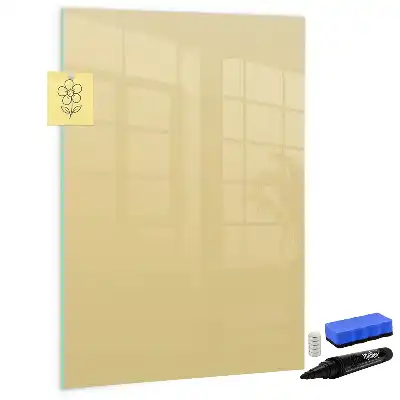 Tablă cu marker culoare crem