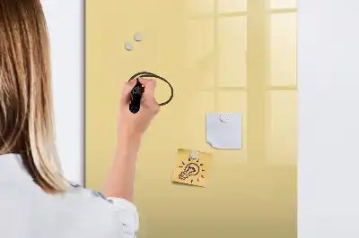 Tablă cu marker culoare crem
