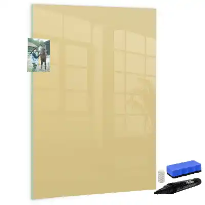 Tablă cu marker culoare crem