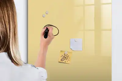 Tablă cu marker culoare crem
