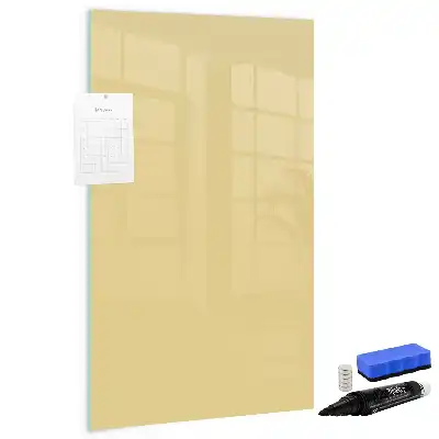 Tablă cu marker culoare crem
