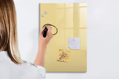 Tablă cu marker culoare crem