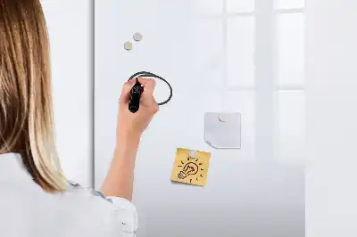 Tablă magnetică de scris culoare alb murdar