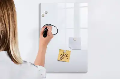 Tablă magnetică de scris culoare alb murdar