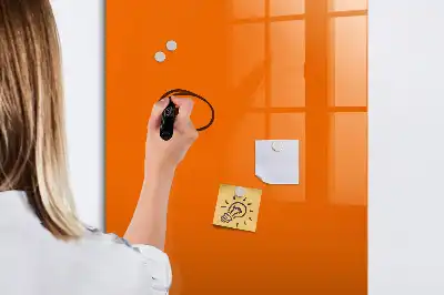Tablă cu marker culoare portocalie