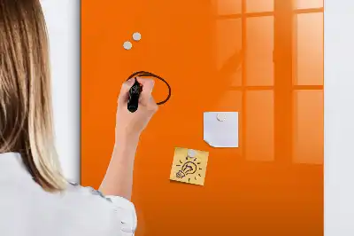 Tablă cu marker culoare portocalie