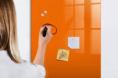 Tablă cu marker culoare portocalie