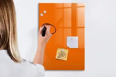 Tablă cu marker culoare portocalie