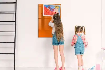 Tablă cu marker culoare portocalie