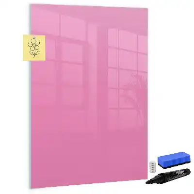 Tablă magnetică de scris culoare roz