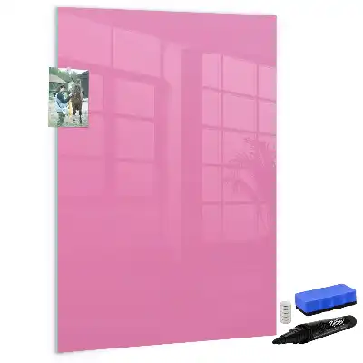 Tablă magnetică de scris culoare roz