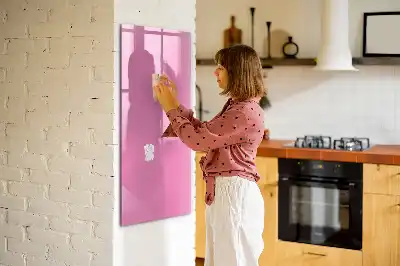 Tablă magnetică de scris culoare roz