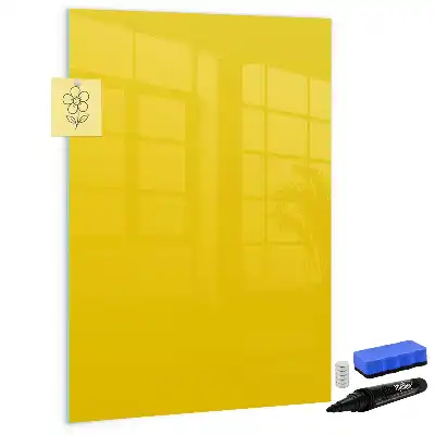 Tablă cu marker culoare galben deschis