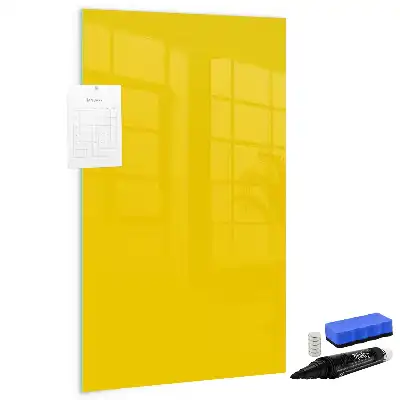 Tablă cu marker culoare galben deschis