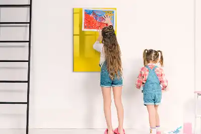 Tablă cu marker culoare galben deschis