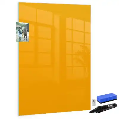Tablă magnetică de scris culoare galben-auriu