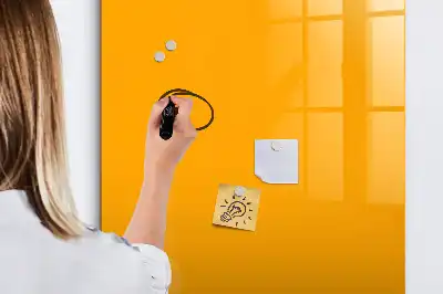 Tablă magnetică de scris culoare galben-auriu