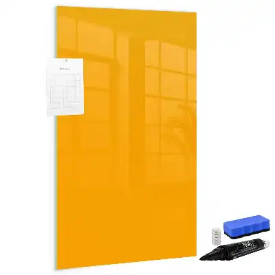 Tablă magnetică de scris culoare galben-auriu