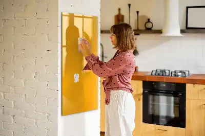 Tablă magnetică de scris culoare galben-auriu