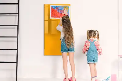 Tablă magnetică de scris culoare galben-auriu