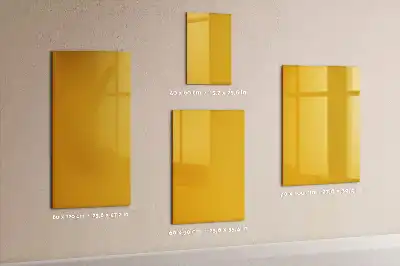 Tablă magnetică de scris culoare galben-auriu