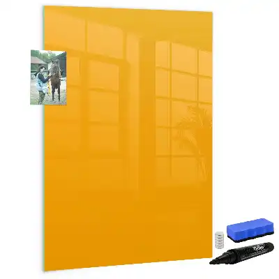 Tablă magnetică de scris culoare galben-auriu