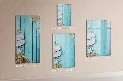 Tablă cu marker design cu scânduri albastre de plajă