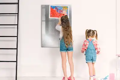 Tablă magnetică de scris cu aspect de sclipiri metalice