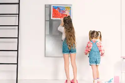 Tablă magnetică de scris cu aspect de sclipiri metalice