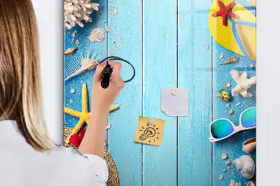 Tablă cu marker set de plajă