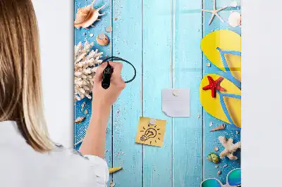 Tablă cu marker set de plajă