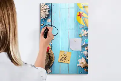 Tablă cu marker set de plajă