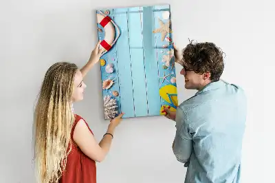 Tablă magnetică de scris set pentru pasionații de plajă