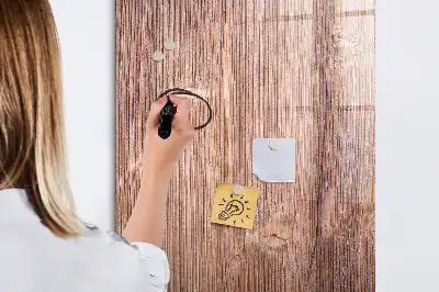 Tablă magnetică pentru scris decorativă cu motiv de ardei iute pe suport de lemn