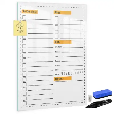 Tablă cu marker pentru lista de sarcini