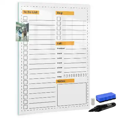 Tablă cu marker pentru lista de sarcini