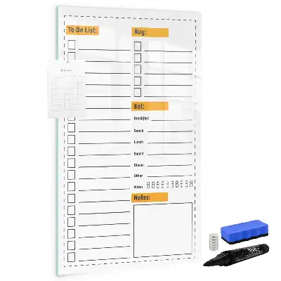 Tablă cu marker pentru lista de sarcini
