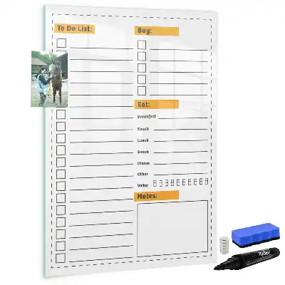 Tablă cu marker pentru lista de sarcini