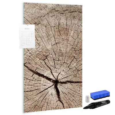 Tablă magnetică de scris cu model de secțiune transversală de copac