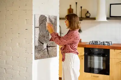 Tablă magnetică de scris cu model de secțiune transversală de copac