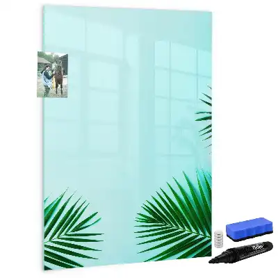 Tablă cu marker decor cu frunze exotice